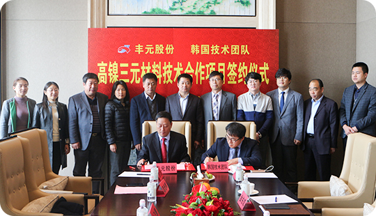 豐元股份與原韓國LG研究所所長金佑成博士技術(shù)團隊簽約